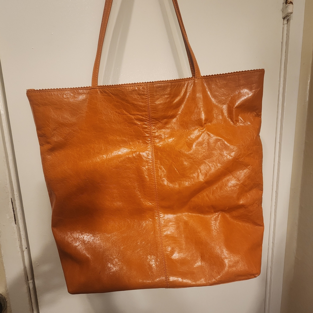 Latico Orange Leather Shoulder Bag
